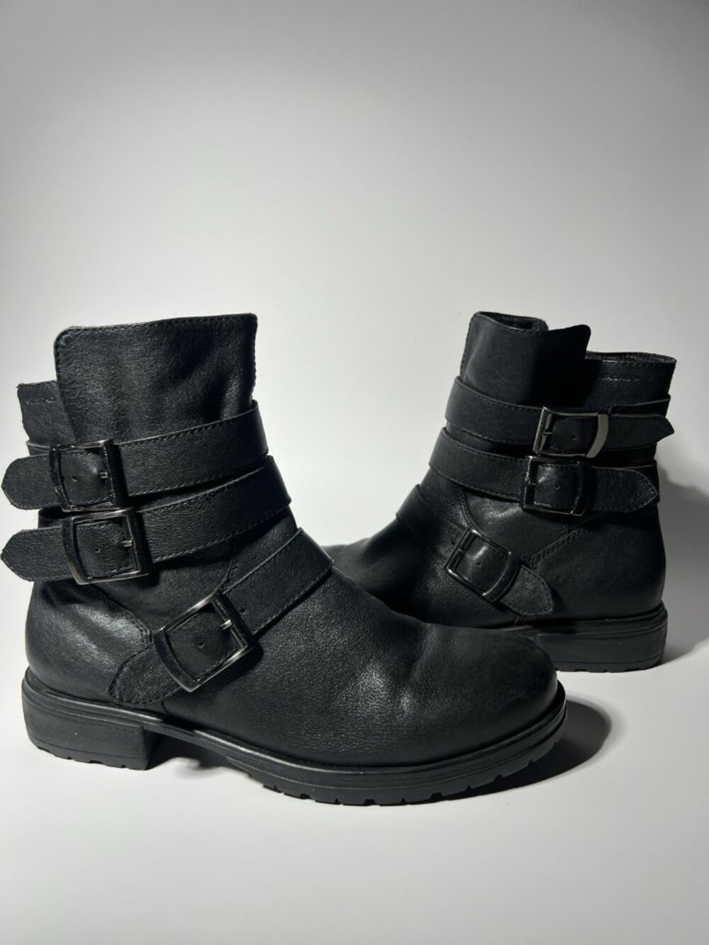 Vagabond Moro Women’s Biker Boots Black Leather EU 40 US 10